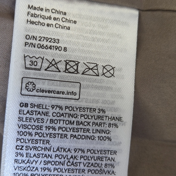 Stylish H&M Faux Leather Tan Women's Jacket - Picture 10 of 10